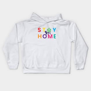 Fight Coronavirus and Covid 19 - Stay Home, Stay Safe Kids Hoodie